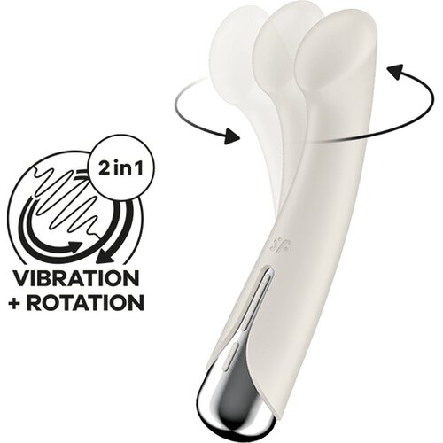 Satisfyer Vibrator G-točke Spinning 1, bež Slike