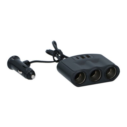  Produžni adapter za upaljač sa 3 rupe 3.4A ( 91720 ) Cene