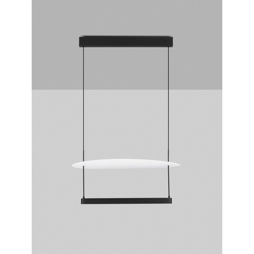 Nova Luce Bijela/mat crna LED viseća svjetiljka aluminijska s mogućnosti zatamnjivanja &amp;oslash; 60 cm Diona &amp;ndash; Slike