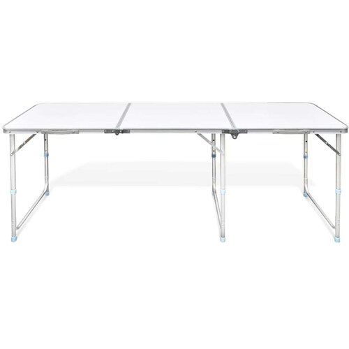 vidaXL Zložljiva aluminijasta miza za kamp. z nastavljivo višino 180 x 60 cm, (20817050) Cene