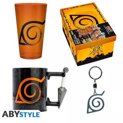 Abystyle Naruto Shippuden - Premium Pack Large Glass + 3D Keychain + 3D Mug Cene