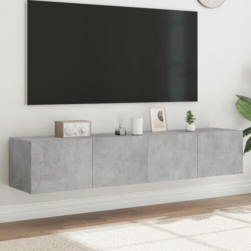vidaXL Zidni TV ormarići LED 2 kom boja betona 80x35x31 cm Cijene