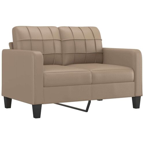 VidaXL 3-dijelni set sofa s jastucima boja cappuccina od umjetne kože Slike