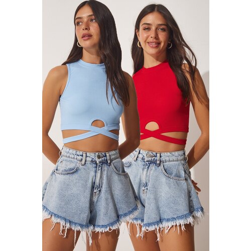 Blouse - Red - Regular fit Slike