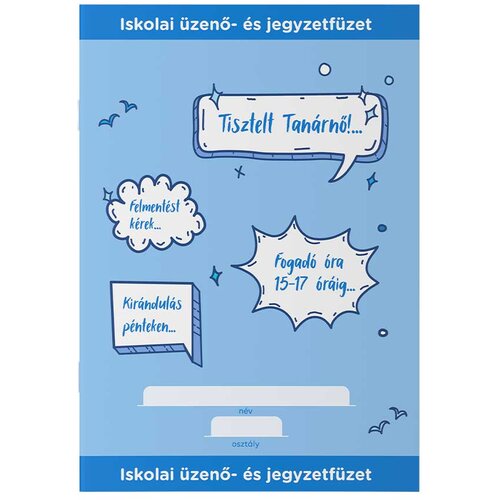 ICO &amp;Scaron;kolski komunikacijski rokovnik i bilježnica, plave boje, A5, 32 lista Slike