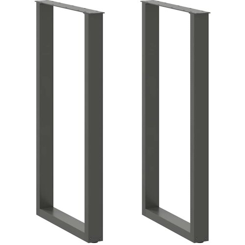  Noge za barski stol U-oblika 2 kom antracit 60 x (110-111) cm čelik Cene