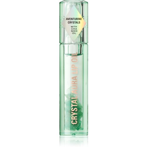 Makeup Revolution Crystal Aura olje za ustnice za prehrano in hidracijo odtenek Aventurine Cucumber 2,5 ml Slike