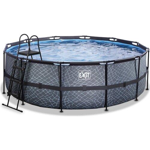 EXIT Toys bazen frame pool Ø 427 x 122 cm - stone grey Cene