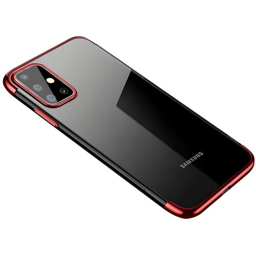  Futrola Clear Color s obojenim rubom za Samsung Galaxy A72 4G/Galaxy A72 5G - Crvena KP10809 Cene