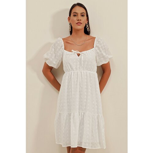 Bigdart Dress - White - A-line Slike