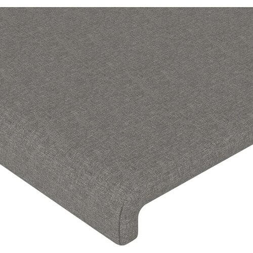  Uzglavlje tamnosivo 90x5x118/128 cm od tkanine Slike