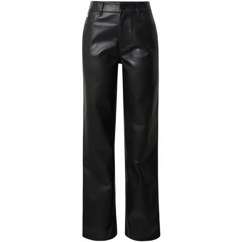 Calvin Klein Jeans Hlače 'FAUX' črna