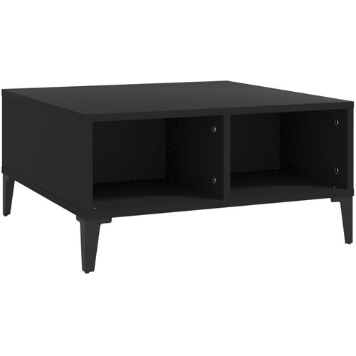 Maison Chic Klubska mizica - kavna mizica - Nizka mizica črna 60x60x30 cm iverna plošča, (21754630) Cene