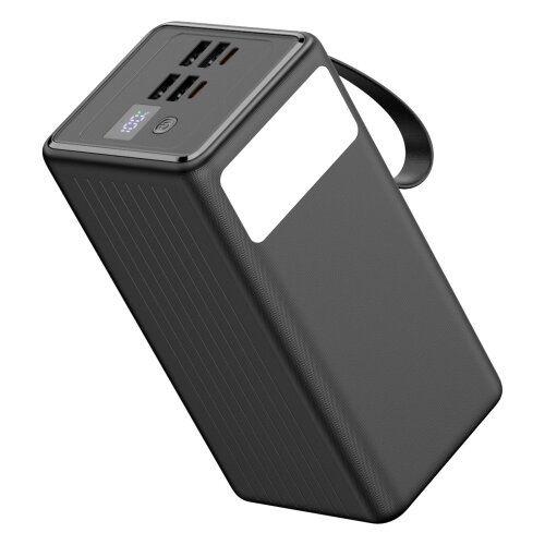 Power Bank 60000 mAh 20W PD 4xUSB-A + 2xUSB-C sa LED svetiljkom i USB-C kablom 1m Slike