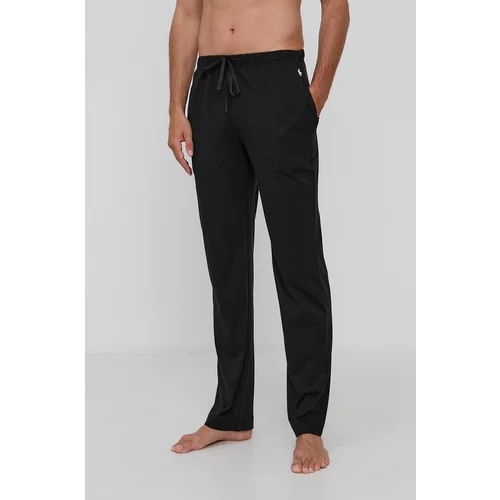 Polo Ralph Lauren Dugi doljnji dio pidžame za muškarce, boja: crna