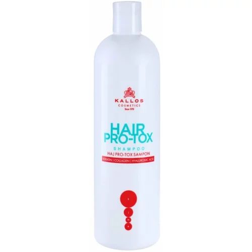 Kallos Cosmetics hair pro-tox šampon za suhe in poškodovane lase 500 ml za ženske