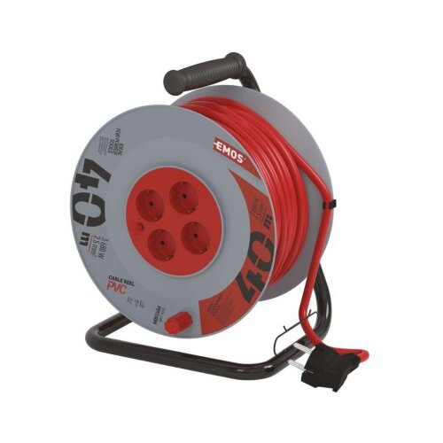  Kolutni podaljšek 40 m / 4 vtičnice / črni / PVC / 230 V / 2,5 mm2 Cene