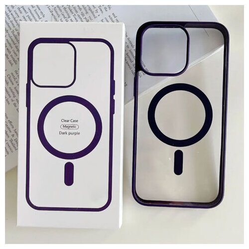  futrola magsafe smooth za iphone 14 pro max (6.7) tamno ljubicasta Slike