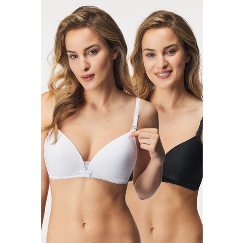 Dorina 2PACK Podložen modrček za dojenje May Eco II, brez kosti Cene