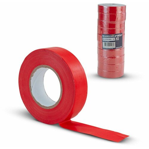 Bormann PRO Izolir traka PVC crvena 0.15mmx19mmx20m Slike