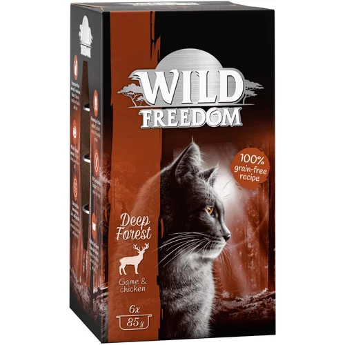 Wild Freedom Adult pladnji 6 x 85 g - Deep Forest - Divjačina & piščanec