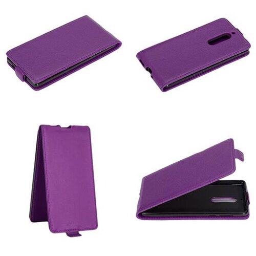 Cadorabo Ohišje, združljivo z Nokia 5 2017 v lilac violetna - Zaščitni ovitek v obliki flipa iz gladkega umetnega usnja, (20552391) Cene