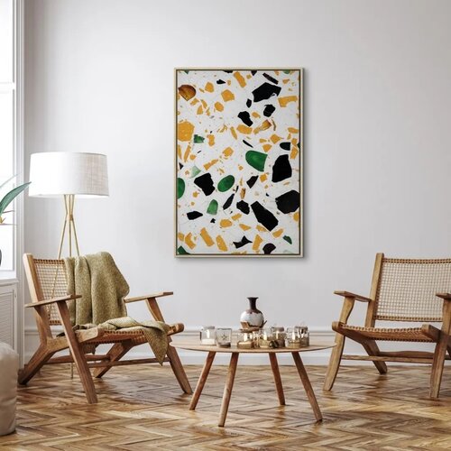  Slika - Terrazzo (1 Part) Vertical 60x90 U prirodnom drvenom okviru Slike