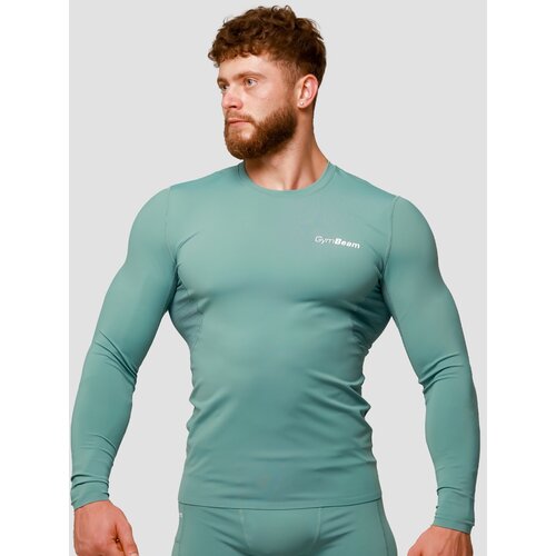 GymBeam Kompresijska majica dugih rukava Mid Blue Slike