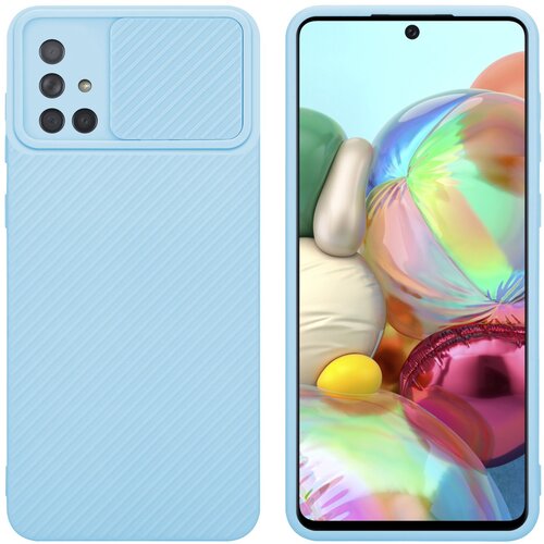 Cadorabo Ohi&scaron;je, združljiv s Samsungom v Bonbon Light Blue - Za&scaron;čitni pokrov iz fleksibilnega silikona TPU in z za&scaron;čito pred kamero, (20596438) Cene