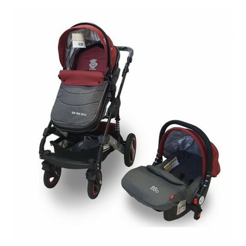 Bbo kolica za bebe GS-T106 matrix set - crvena Slike
