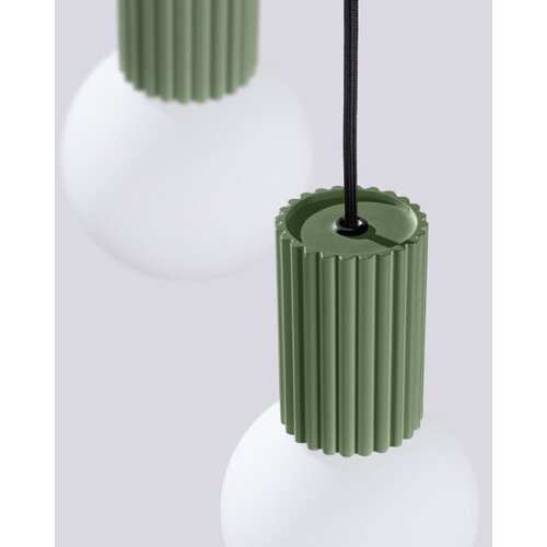 Sollux SL.1725 - visilica na sajli halo 3xG9/8W/230V, prečnik 25 cm, zelene boje Slike