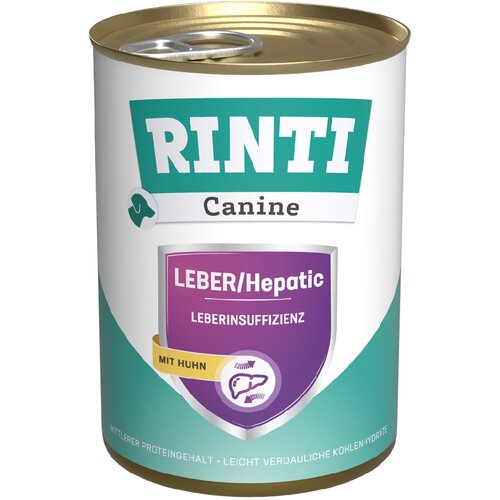 Rinti Canine Liver/Hepatic s piletinom - 24 x 400 g Slike