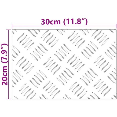  Aluminijske stepenice 4 komada protivklizne 30x20 cm Slike
