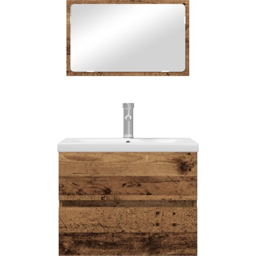 VidaXL Set namje&amp;scaron;taja za kupaonicu 3 pcs Staro drvo 60 x 38.5 x 45 cm Slike