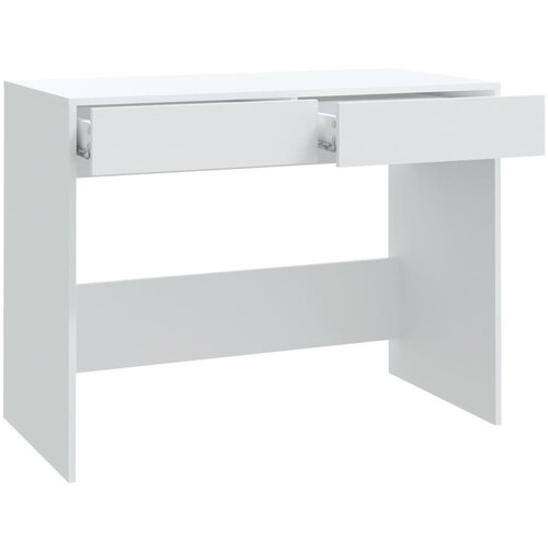  Radni stol bijeli 101x50x76,5 cm od konstruiranog drva Slike