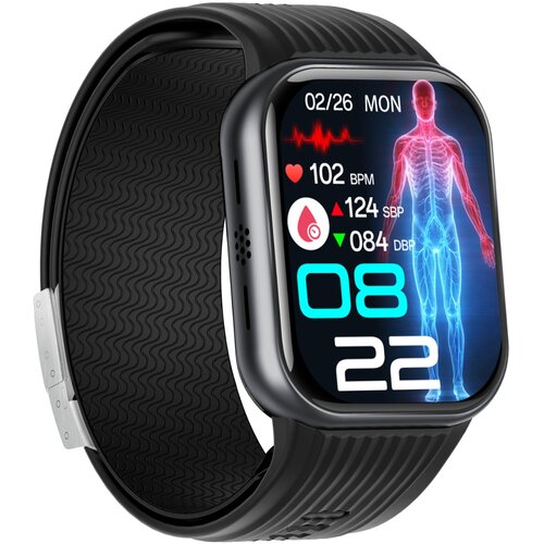INF TK67 pametna ura z zračno črpalko, ECG, SpO2 in Bluetooth Black, (5000326749) Cene