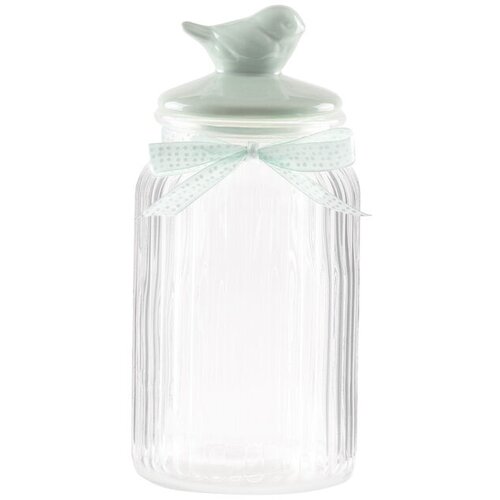 Madame coco Staklena tegla sa poklopcem Bird, 1300 ml, Providna Cene
