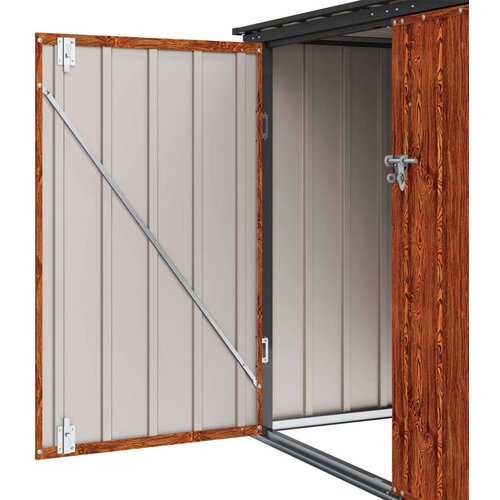  &amp;Scaron;katla za shranjevanje v vrtu Rjava 151,5 x 82 x 110,5 cm Jeklo, (5000143447) Slike