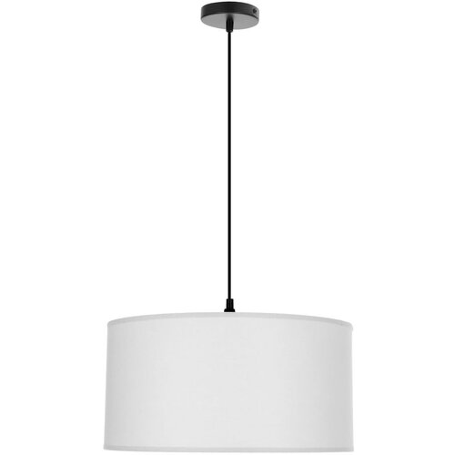 Candellux Lighting Bijela viseća svjetiljka s tekstilnim sjenilom ø 40 cm Shanti – Cijene