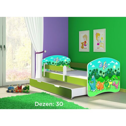 ACMA dečiji krevet II 140x70 F + dušek 6 cm GREEN30 Slike