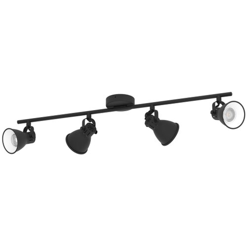 Eglo Seras 2 reflektor/4, led, gu10, 4x3,3w, 4x240lm, crna/čelik Slike