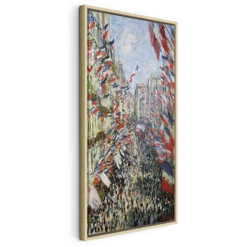  Slika - Claude Monet &ndash; The Rue Montorgueil in Paris  Celebration of June 30  1894 40x80 U prirodnom drvenom okviru Cijene