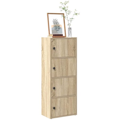 vidaXL Knjižna omara sonoma hrast 40x24x102 cm inženirski les Cene