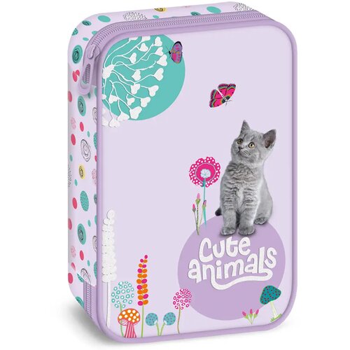 Ars Una Cute Animals - Kitten večplastni peresnica 15,5x22,5x4,5cm Cene