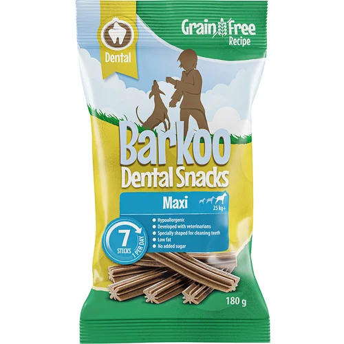 Barkoo Dental Snacks 7 kosov - BREZŽITNA receptura - Za velike pse 7 kosov (180 g)