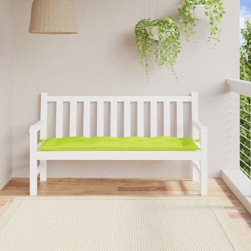  Jastuk za vrtnu klupu jarkozeleni 150x50x7 cm od tkanine Oxford Slike