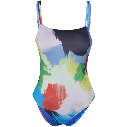 Trendyol Abstract Patterned Square Neck Webbing Swimsuit