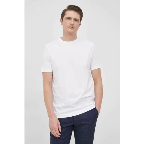 Boss Pamučna majica boja: bijela, glatki
