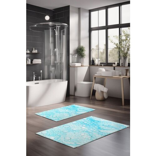 Lessentiel Maison set prostirki za kupatilo CT-5205, 2 komada, tirkizna Cene