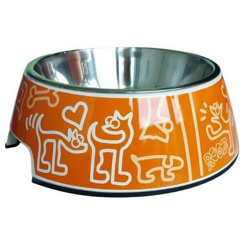 Rogz bowlz orange doodle l činija Cene